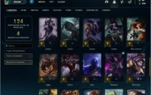 Conta ouro 4 com 17 Skins e 48 Champs