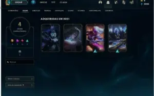 Conta lol platina 4