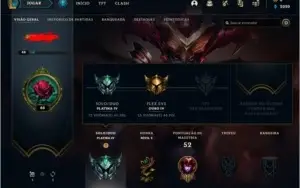 Conta lol platina 4