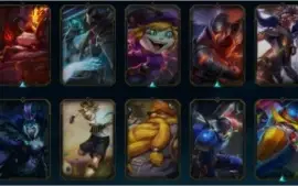 Conta platina1+ Todos os campeões +100 skins lvl 75+ +50k EA
