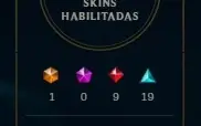 Conta platina1+ Todos os campeões +100 skins lvl 75+ +50k EA