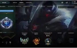 Conta Level 215 Platina 5 Todos Campeões, 56 skins