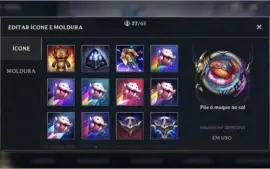 DIAMANTE IV + 16 SKINS + 38 CAMPEÕES + 515 WILD CORES