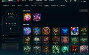 Conta LOL 179 skins Prata 2