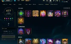 Conta League Of Legends Criada em 2013, LVL 643, ouro 2