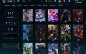 Ouro 4 com TODOS os champs e 140 Skins ( JG / TOP )