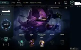 Conta League Of Legends Platina 4. (Ouro TFT) Conta TOP