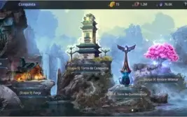 Conta Mir4 lvl 63 67k de power 26% de mineração