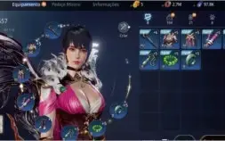 Conta Mir4 lvl 63 67k de power 26% de mineração