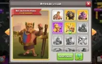 Conta Clash Of Clans CV11 FULL Com Skins e 6 construtores