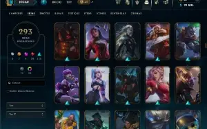 Esmeralda 2 com TODOS os champs e 293 Skins +1 Rara