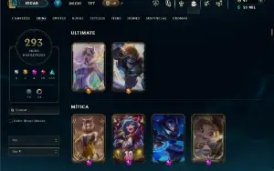 Esmeralda 2 com TODOS os champs e 293 Skins +1 Rara