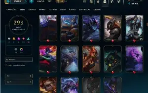 Esmeralda 2 com TODOS os champs e 293 Skins +1 Rara