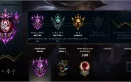 Conta League of Legends Mestre (Solo/Duo) com 100+ Skins