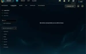 Conta com todos os campeões e 367 skins