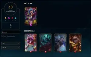 Conta de lol lvl 184
