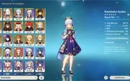 Ayaka C1 Hutão C1 Shenhe Ayato Ganyu Zhongli Venti Raiden...