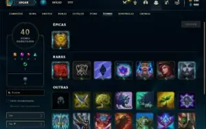 Conta ouro 4 com 28 Champs e 14 Skins