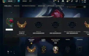 Conta ouro 4 com 28 Champs e 14 Skins