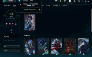Conta ouro 4 com 28 Champs e 14 Skins