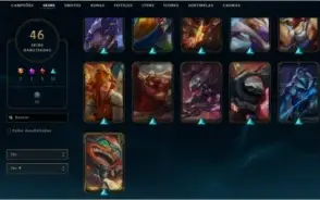 Conta League of Legends | LvL 266 | 46 Skins