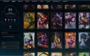 Conta League of Legends | LvL 266 | 46 Skins