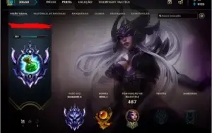 CONTA LOL LVL 301 DIAMANTE 102 SKINS , 135 CAMPEÕES