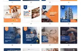 Pack Canva Imobiliária Modelo 2 - 35 Artes Editáveis