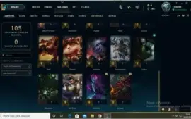 Conta SMURF UNRANKED 1 SKIN 24  CHAMPS