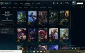 Conta SMURF UNRANKED 1 SKIN 24  CHAMPS