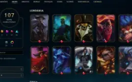 Conta League of Legends Full Acesso - 146 Champs e 107 Skins