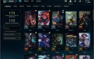 Conta diamante 3 com 53 champs e 35 skins