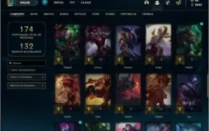 Conta diamante 3 com 53 champs e 35 skins