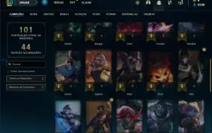 Conta ouro 1 com 38 Champs e 28 Skins
