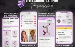 Tema Shrine Pro 1.6.1 - Atualizações + 150 Brindes | 2026