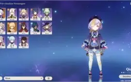 Conta genshin com Qiqi + 8 personagens +4