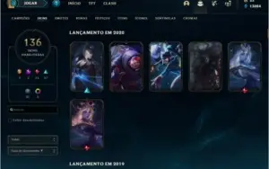 Conta LOL Ouro IV