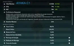 CONTA AR 59/ 10 PERSO 5★ AYAKA C1, RAIDEN C1 DILUC C3/ 25 T4