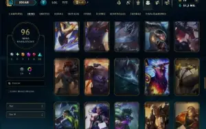 Prata 2 com TODOS os Champs e 96 Skins ( TOP / JG )