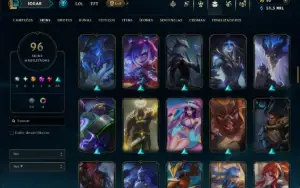 Prata 2 com TODOS os Champs e 96 Skins ( TOP / JG )