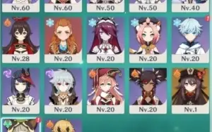 Conta Genshin Impact 9 personagens 5* + Aloy