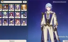 ✨GENSHIN IMPACT CONTA COM KAMISATO AYATO + MONA⭐ AR7 ✨