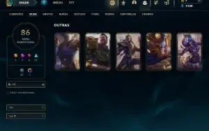 Esmeralda 1 com 150 Champs e 86 Skins ( ADC / MID )