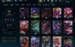 Esmeralda 1 com 150 Champs e 86 Skins ( ADC / MID )
