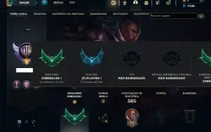 Esmeralda 1 com 150 Champs e 86 Skins ( ADC / MID )
