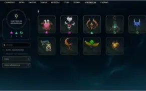 Conta platina 4 soloq, ouro 1 flex-72 skins-level 214