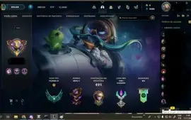Conta de lol  de 2012 com icones e skins vitoriosas
