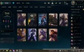 Conta de lol  de 2012 com icones e skins vitoriosas