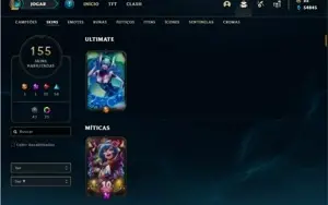 Conta platina 3 com TODOS os champs e 155 Skins (NIVEL 624)