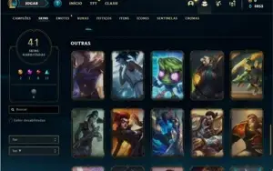 Conta prata 1 com 51 Champs e 41 Skins ( 2 Ultimates )